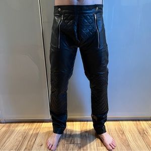 Mens Leather Pants NWT